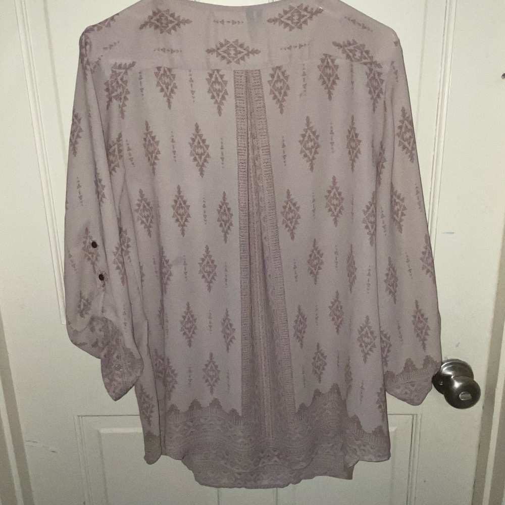 Womens blouse sheer by Maurice’s size XL